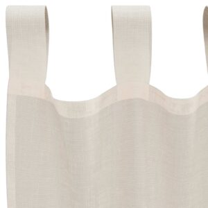 Tende in Voile con Linguetta 2 pz Crema