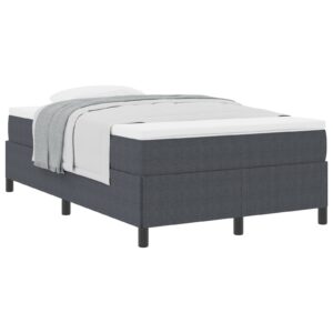 Struttura Letto Grigio Scuro 120x200 cm Tessuto A Coste