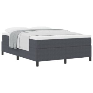 Struttura Letto Grigio Scuro 140x200 cm in Tessuto Corduroy