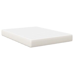 Materasso a Molle Insacchettate Crema Medio 140x200x20 cm Tessuto