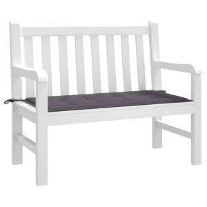 Cuscino per Panca Antracite 120x50x4 cm in Tessuto Oxford