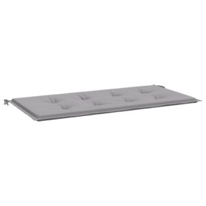 Cuscino per Panca Grigia 120x50x4 cm in Tessuto Oxford