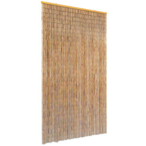 Tenda Antimosche per Porte in Bambù 100x200 cm