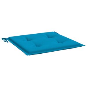Cuscini per Sedia 2 pz Blu 50x50x3 cm in Tessuto Oxford