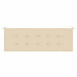 Cuscino per Panca Beige 150x50x4 cm in Tessuto Oxford