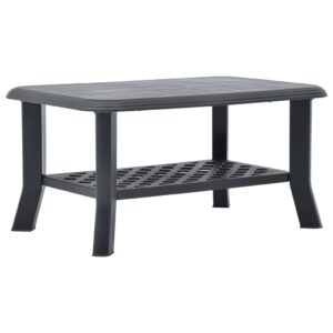 Tavolino da Salotto Antracite 90x60x46 cm in Plastica
