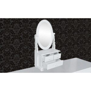 Toletta con Specchio Oscillante Ovale in MDF