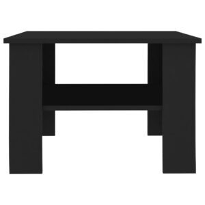 Tavolino da Salotto Nero 60x60x42 cm in Legno Multistrato
