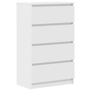 Credenza Bianca 60x35x98,5 cm in Legno Multistrato