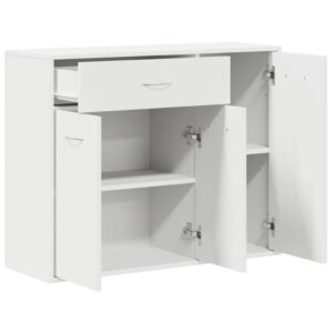 Credenza Bianca 88x30x70 cm in Legno Multistrato