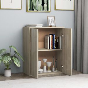 Credenza Rovere Sonoma 60x30x75 cm in Legno Multistrato