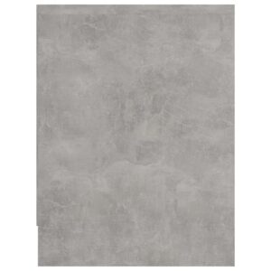Comodino Grigio Cemento 40x30x40 cm in Legno Multistrato