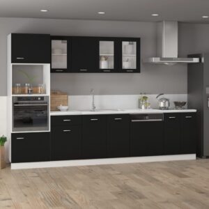 Armadio Inferiore Cassetto “Lyon” Nero 40x46x81,5cm