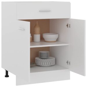 Armadio Inferiore con Cassetto “Lyon” Bianco 60x46x81,5 cm