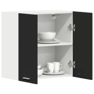 Mobile Pensile “Lyon” Nero 60x31x60 cm in Legno Multistrato