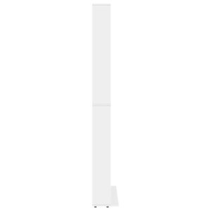 Armadietto TV Bianco 102x16x177,5 cm in Legno Multistrato