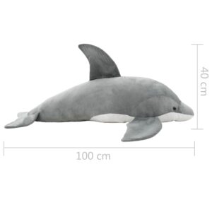 Giocattolo di Peluche Delfino Grigio