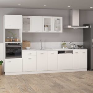 Armadio Sospeso con Vetro “Lyon” Bianco 40x31x60 cm