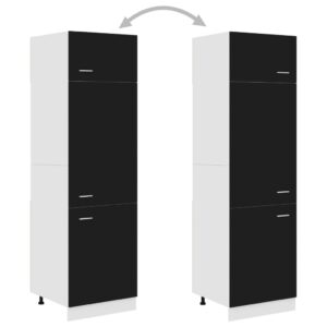 Armadio per Frigo “Lyon” Nero 60x57x207 cm