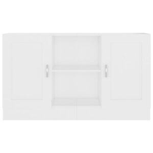 Credenza Bianca 120x30,5x70 cm in Legno Multistrato