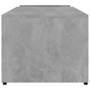Tavolino da Salotto Grigio Cemento 90x45x35cm Legno Multistrato