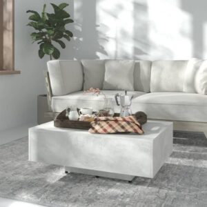 Tavolino Salotto Grigio Cemento 85x55x31 cm Legno Multistrato