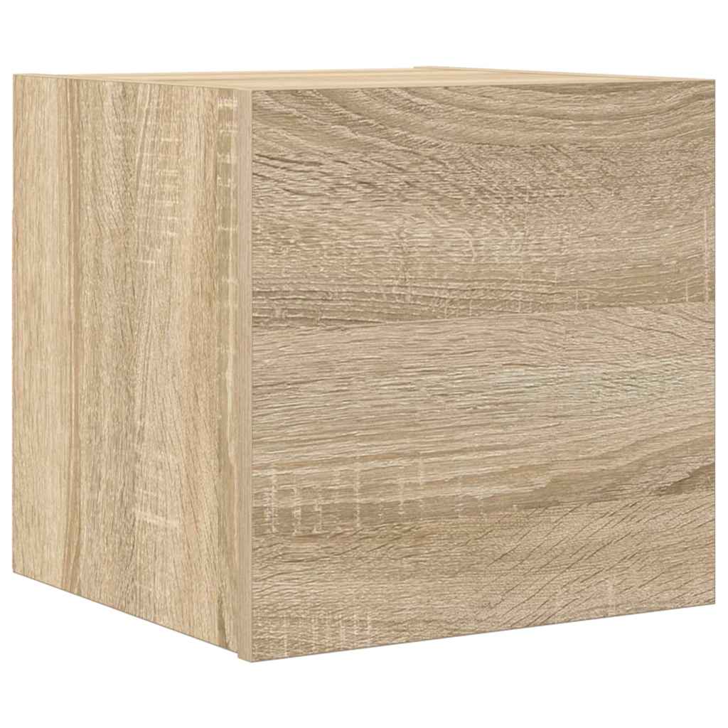 Mobile Porta TV a Parete Rovere Sonoma 30,5x30x30 cm