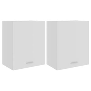 Armadi Sospesi “Lyon” 2 pz Bianchi 50x31x60 cm