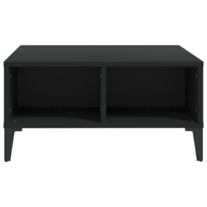 Tavolino da Salotto Nero 60x60x30 cm in Legno Multistrato
