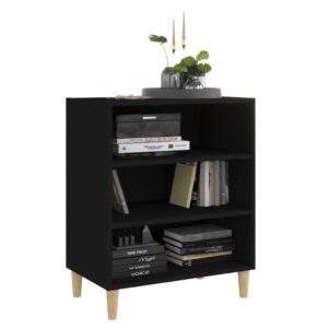 Credenza Nera 57x35x70 cm in Legno Multistrato