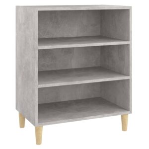 Credenza Grigio Cemento 57x35x70 cm in Legno Multistrato