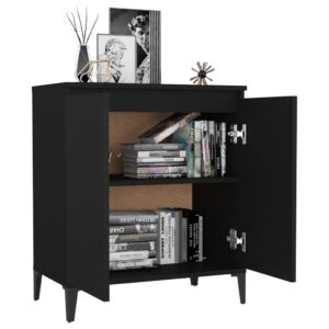 Credenza Nera 60x35x70 cm in Legno Multistrato