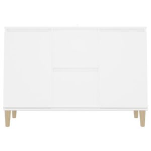 Credenza Bianca 101x35x70 cm in Legno Multistrato