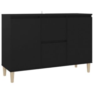Credenza Nera 101x35x70 cm in Legno Multistrato