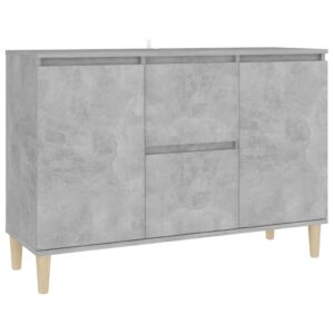 Credenza Grigio Cemento 101x35x70 cm in Legno Multistrato