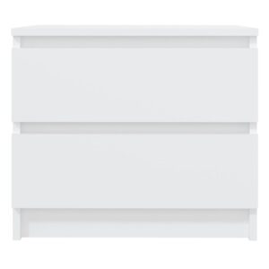 Comodini 2 pz Bianchi 50x39x43,5 cm in Legno Multistrato