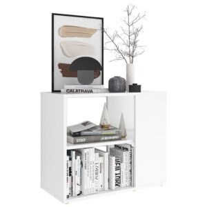 Credenza Bianca 60x30x50 cm in Legno Multistrato