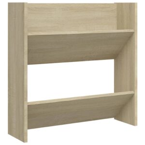 Scarpiera a Muro Rovere Sonoma 60x18x60 cm in Legno Multistrato