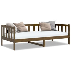 Dormeuse Marrone Ambra in Legno Massello di Pino 90x200 cm