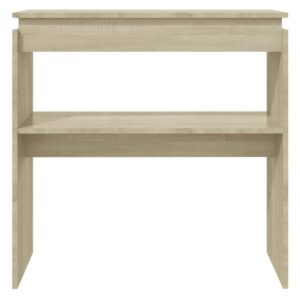 Tavolino Consolle Rovere Sonoma 80x30x80cm in Legno Multistrato
