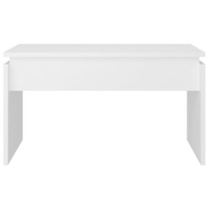Tavolino da Salotto Bianco 68x50x38 cm Legno Multistrato