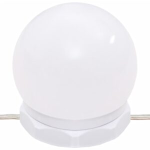 Toeletta con LED Bianco Lucido 74,5x40x141 cm