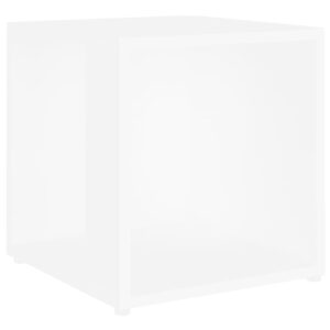 Tavolino Bianco 33x33x34,5 cm in Legno Multistrato