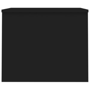 Tavolino da Salotto Nero 80x55,5x41,5 cm in Legno Multistrato