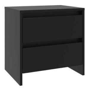 Comodino Nero 45x34,5x44,5 cm in Truciolato