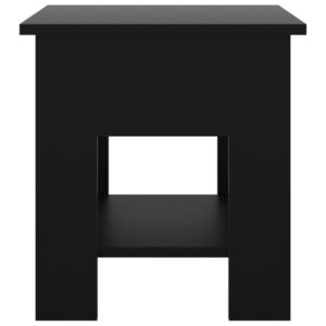 Tavolino da Salotto Nero 40x40x42 cm in Legno Multistrato