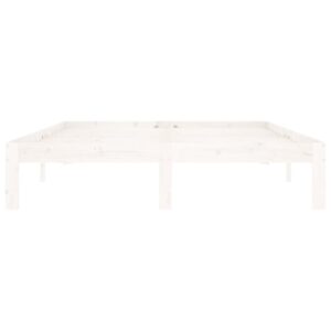 Giroletto Bianco in Legno Massello di Pino 140x200 cm