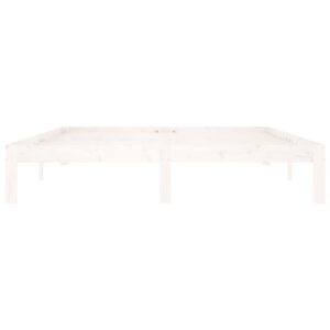 Giroletto Bianco in Legno Massello di Pino 160x200 cm