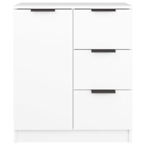 Credenza Bianca 60x30x70 cm in Legno Multistrato