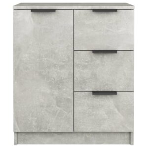 Credenza Grigio Cemento 60x30x70 cm in Legno Multistrato